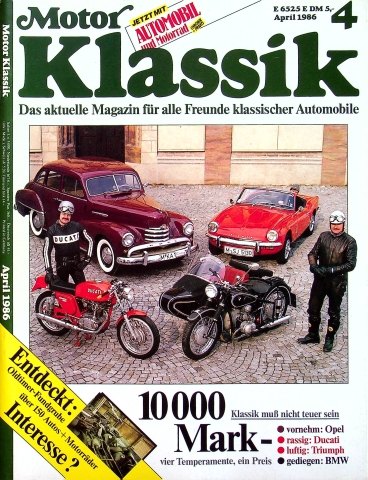 Deckblatt Motor Klassik (04/1986)